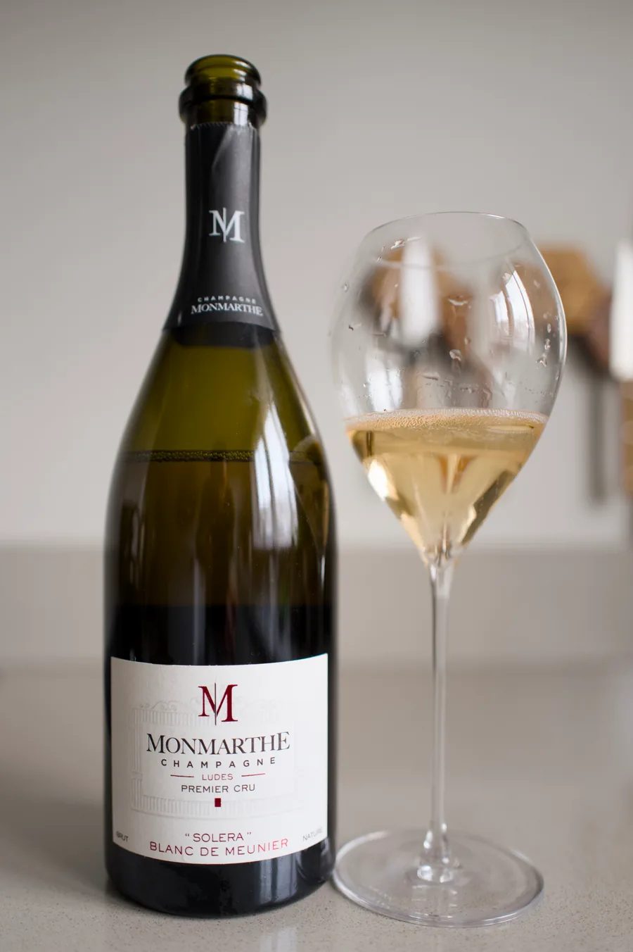 Bottle of Champagne Monmarthe Solera Blanc de Meunier