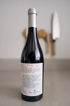 Fles Cosme Palacio 1894 Tinto 2019 rode Rioja met handgeschreven etiket