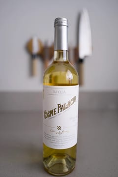 Fles Cosme Palacio Blanco witte Rioja van Viura