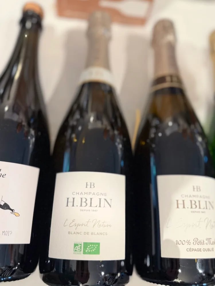 H.Blin L'Esprit Nature Blanc de Blancs Bio op de Dis Donc-tafel