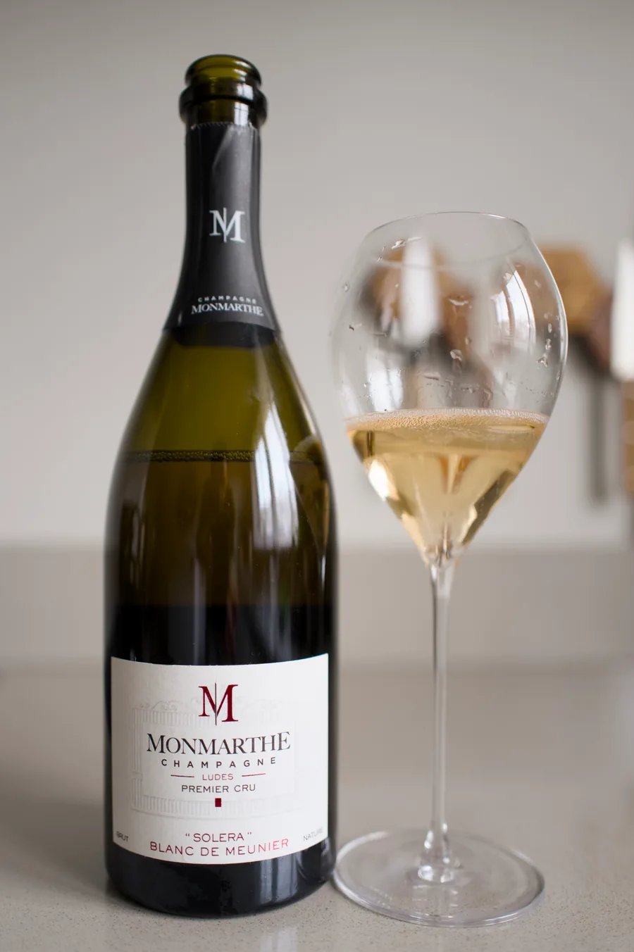 Fles Champagne Monmarthe Solera Blanc de Meunier