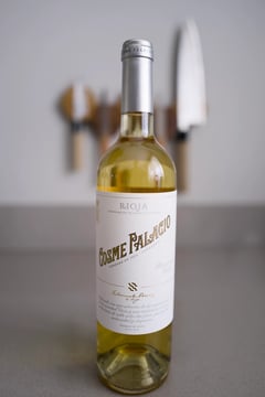 Fles Cosme Palacio Blanco witte Rioja van Viura