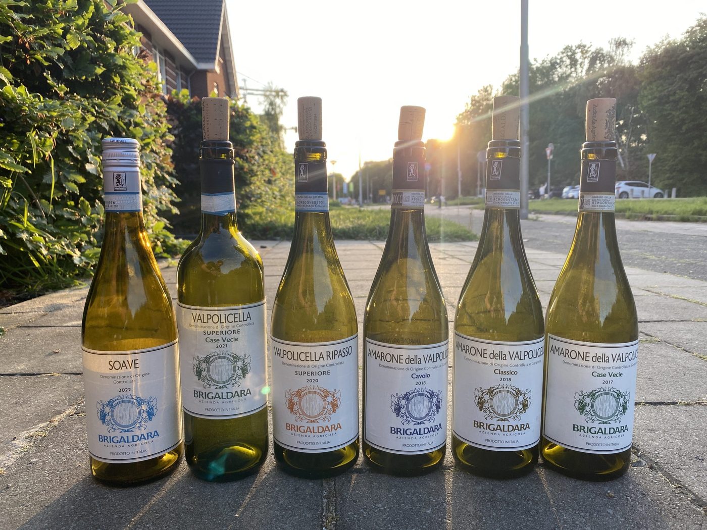 Flessen Brigaldara Soave, Valpolicella en Amarone, familiewijnhuis uit het Veneto, Italië