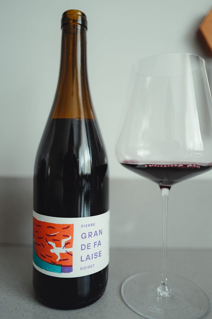 Fles Pierre Goiset Grande Falaise 2022, rode Merlot uit Muscadet