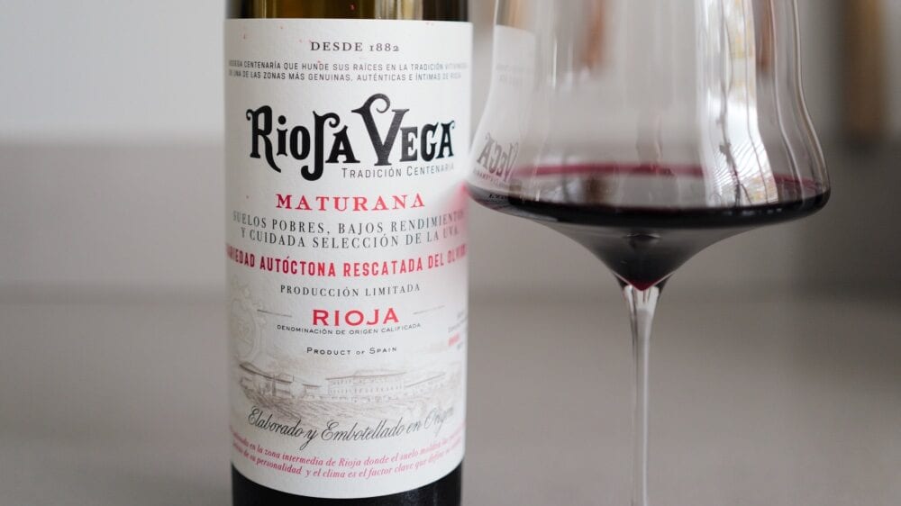 Fles wijn van Maturana Tinta druif uit Rioja, Spanje