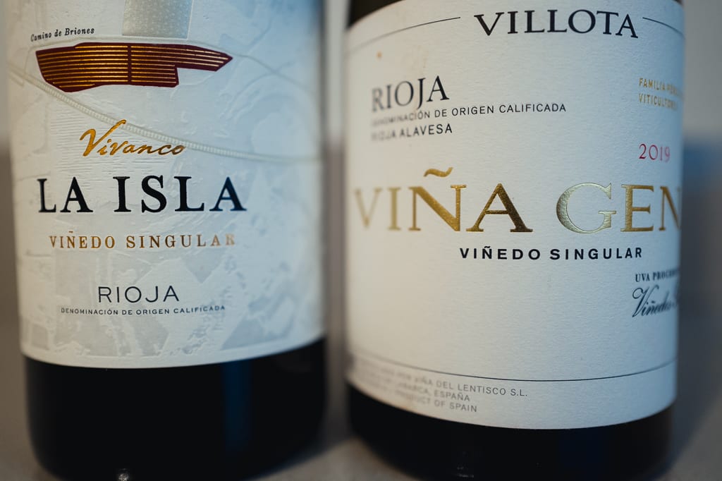 Spaanse single-vineyard wijngaard met oude stokken