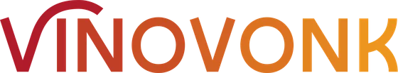 VinoVonk-logo in donkere uitvoering