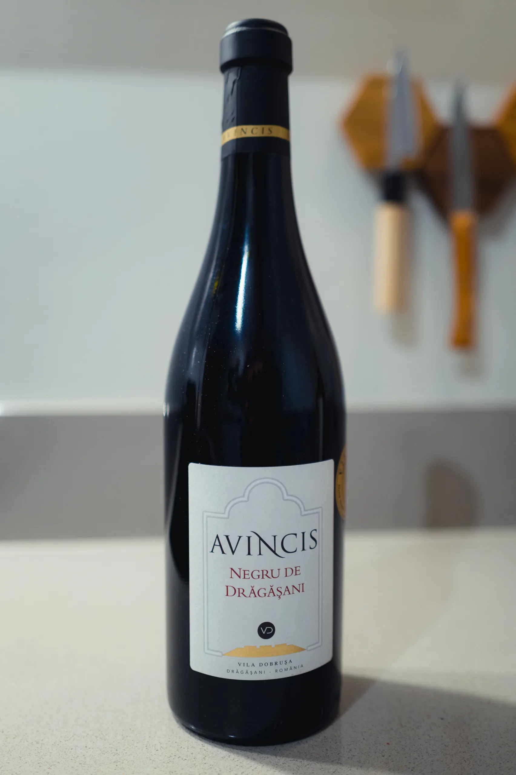 Crama Avincis Negru de Dragasani backlabel Crama Avincis Negru de Dragasani backlabel